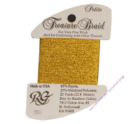 Металлизированная нить RG Treasure Braid PB01 Bright Gold