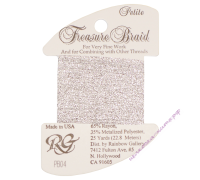 Металлизированная нить RG Treasure Braid PB04 Silver