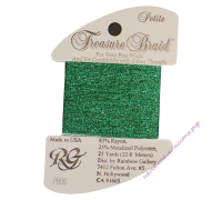 Металлизированная нить RG Treasure Braid PB06 Green