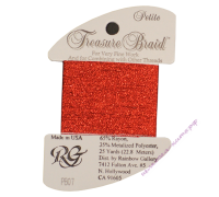 Металлизированная нить RG Treasure Braid PB07 Red