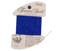 Металлизированная нить RG Treasure Braid PB08 Royal Blue