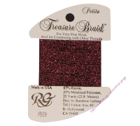 Металлизированная нить RG Treasure Braid PB29 Burgundy