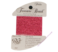 Металлизированная нить RG Treasure Braid PB67 Raspberry