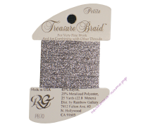 Металлизированная нить RG Treasure Braid PB70 Silver Grey Pearl
