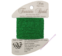 Металлизированная нить RG Treasure Braid PH06 Christmas Green