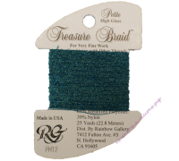Металлизированная нить RG Treasure Braid PH12 Dark Turquoise