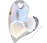 Бусина-сердце Crystal Aurore Boleare (001 AB) 17 мм