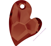 Бусина-сердце Crystal Red Magma (001 REDM) 17 мм