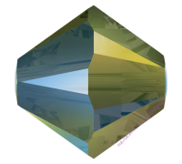 Бусина Кристалл Swarovski Crystal Iridescent Green (001 IRIG) 4 мм