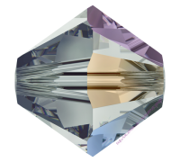 Бусина Кристалл Swarovski Black Diamond Aurore Boreale (215 AB) 6 мм