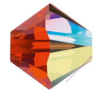 Бусина Кристалл Swarovski Hyacinth Aurore Boreale 2x (236 AB2) 4 мм
