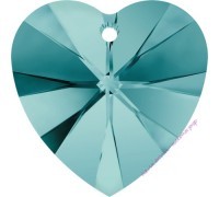 Бусина-сердце Blue Zircon (229) 14 мм