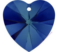 Бусина-сердце Crystal Bermuda Blue (001 BB) 10 мм
