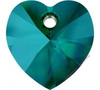 Бусина-сердце Emerald Shimmer (205 SHIM) 10 мм