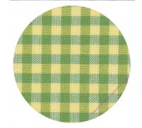 7663/6282 Murano-Carre в желто-зеленую клетку (Checkered Green and Yellow)